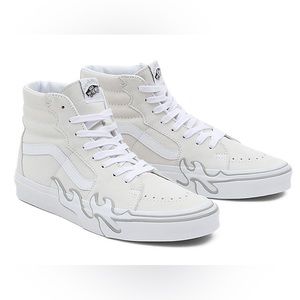 VANS SK8-HI FLAME white suede men’s size 11.5